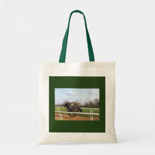 Racehorse Running Tote Bag