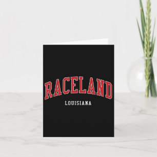 Raceland Louisiana College University Style  Card