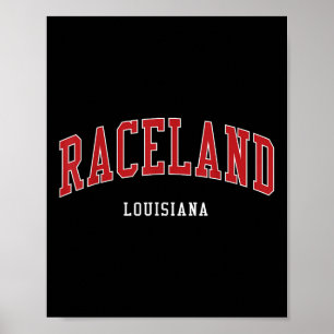 Raceland Louisiana College University Style  Poster