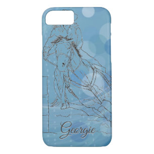 Racer (Blue Rain) iPhone 8/7 Case