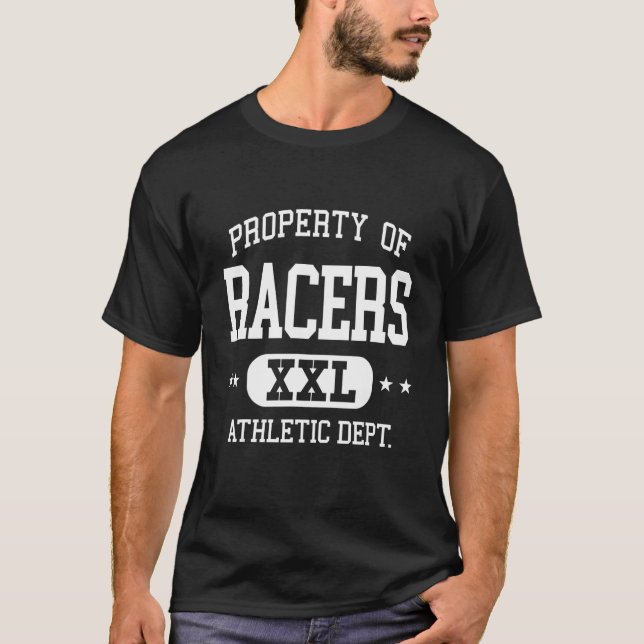 Racers Retro Athletic Property Dept T-Shirt (Front)
