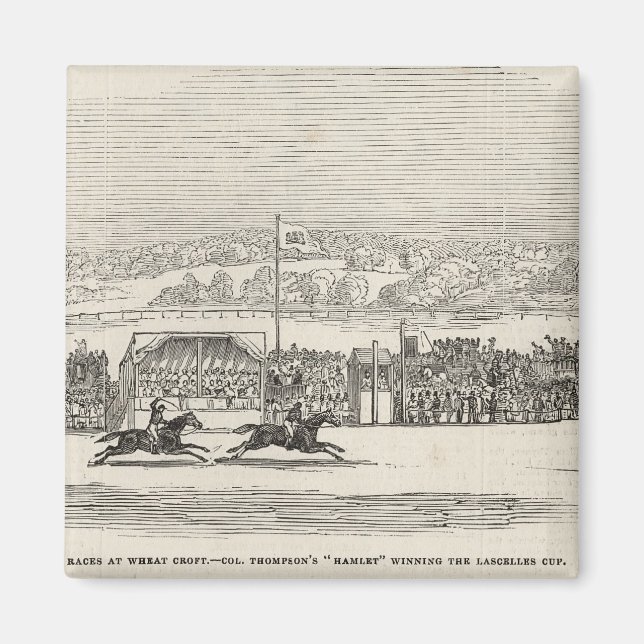 Races at Wheat Croft: Col. Thompson's 'Hamlet' Magnet (Front)