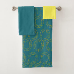 Racetracks  bath towel set