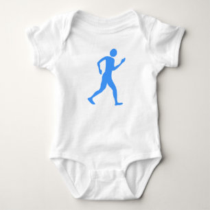 Racewalking - Baby Blue Bodysuit