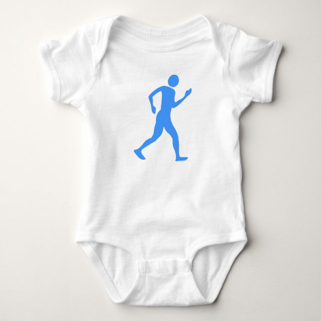 Racewalking - Baby Blue Bodysuit (Front)