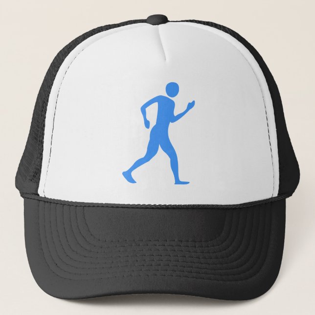 Racewalking - Baby Blue Trucker Hat (Front)