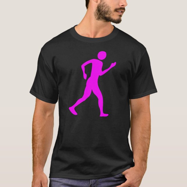Racewalking - Magenta T-Shirt (Front)