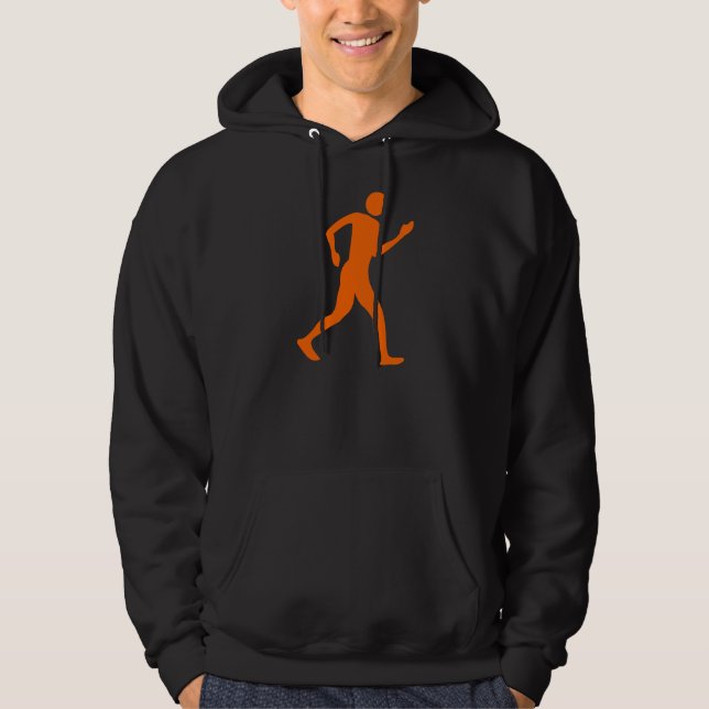Racewalking - Orange Hoodie (Front)