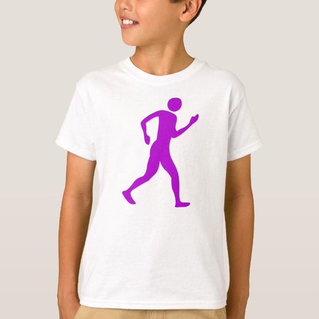 Racewalking - Purple T-Shirt (Front)
