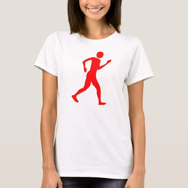 Racewalking - Red T-Shirt (Front)