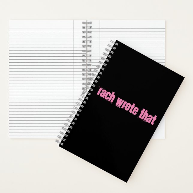 Rach Spiral Notebook  (Inside)