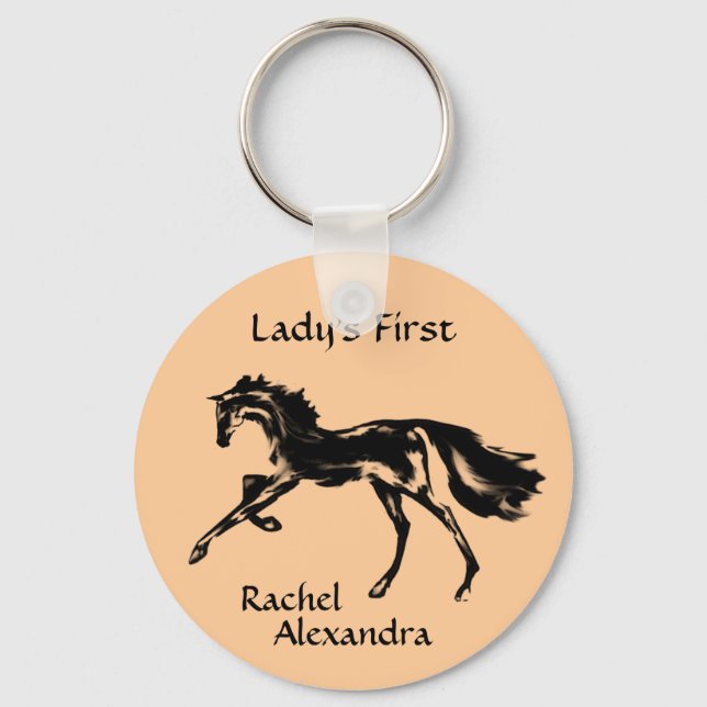 Rachel Alexandra Keychain (Front)