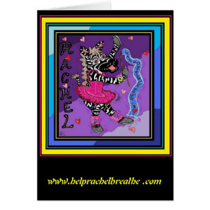 Rachel Balleria Zebra Card