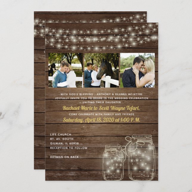 Rachel - Customer edit 2 Invitation (Front/Back)