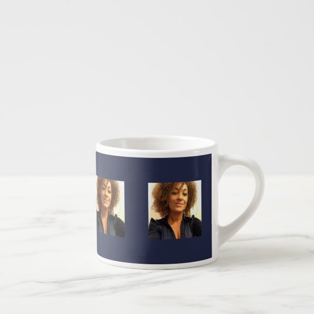 Rachel Dolezal Mug Navy Tile Design (Right)