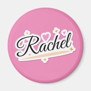 Rachel name cute design magnet