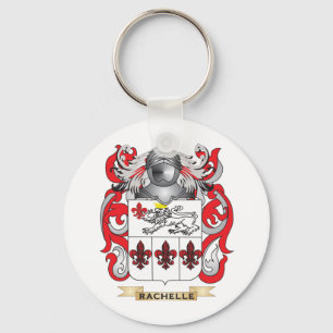 Rachelle Coat of Arms (Family Crest) Key Ring