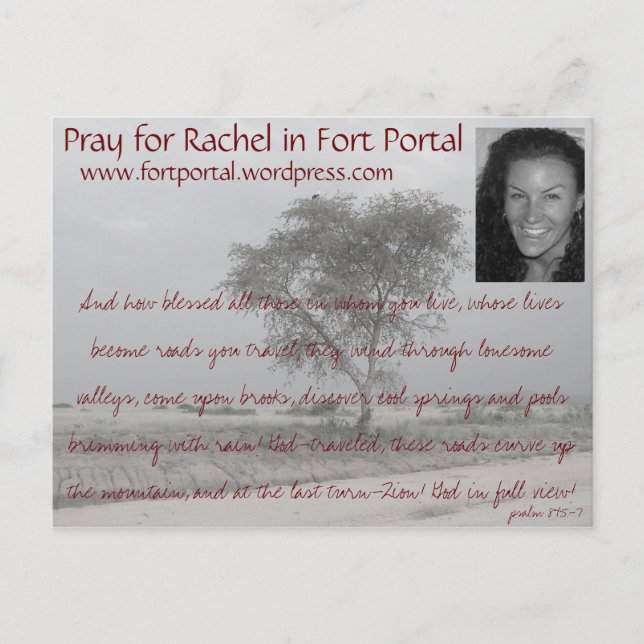 Rachels Prayer Card (Front)