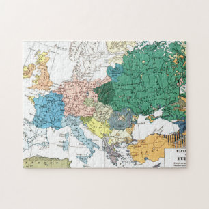 Racial Map of Europe Jigsaw Puzzle