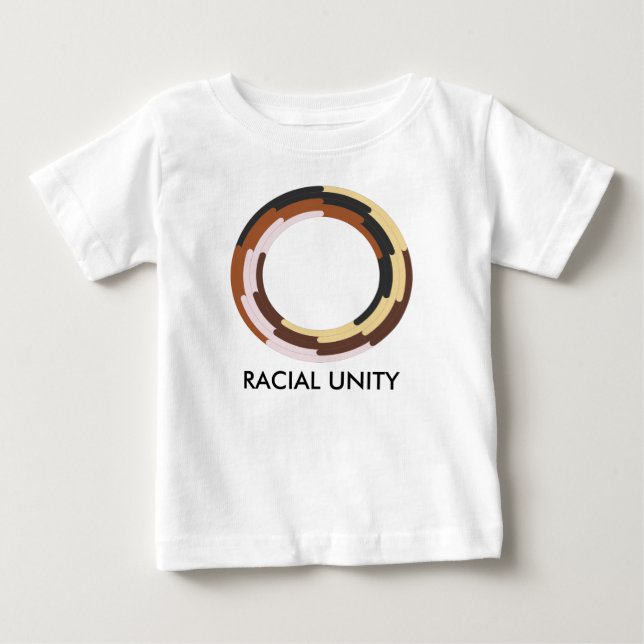 Racial Unity Baby One Piece T-Shirt (Front)