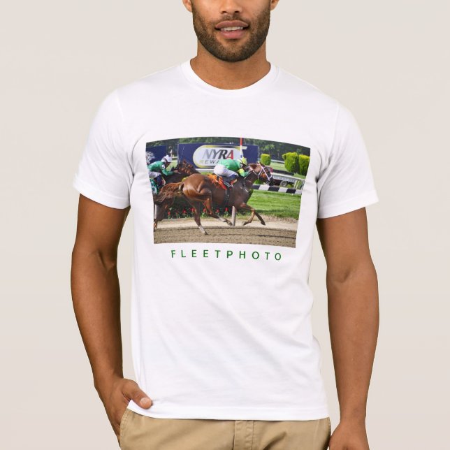 Racing at Belmont Park T-Shirt (Front)
