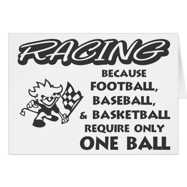 RACING BECAUSE (Front Horizontal)