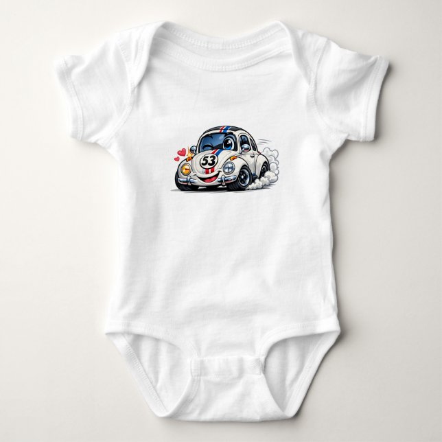 Racing Beetle Baby Bodysuit (Front)