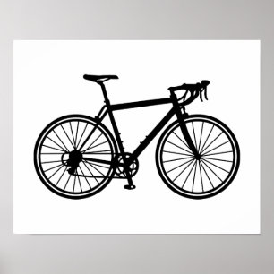 Racing bicycle poster