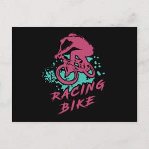 Racing Bike Cycling Biking Biker Cyclist Bicycle G Postcard