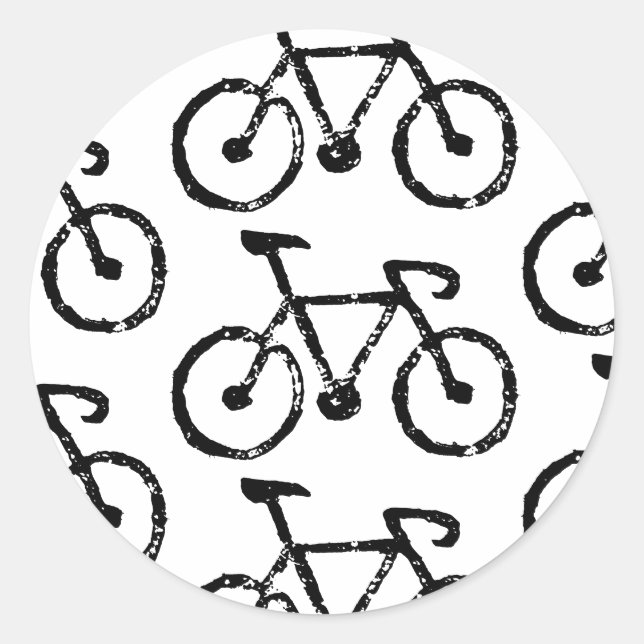 Racing Bike Print Sticker (Front)