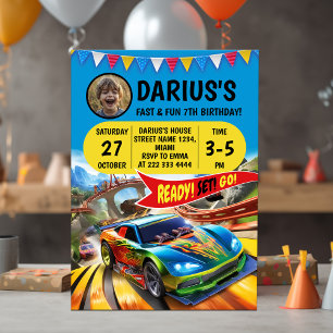Racing Birthday Bash Invitation