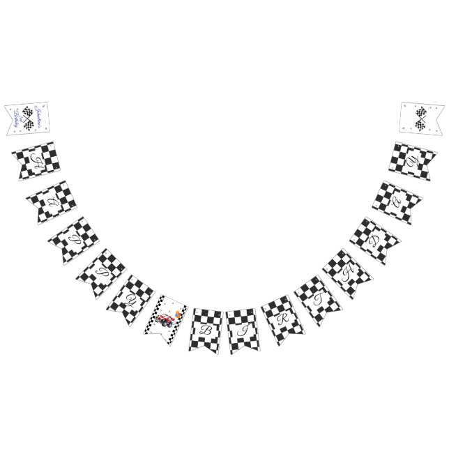 Racing Birthday Party | Fast One & Two fast Bunting (All)