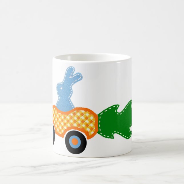 Racing Bunny Coffee Mug (Center)