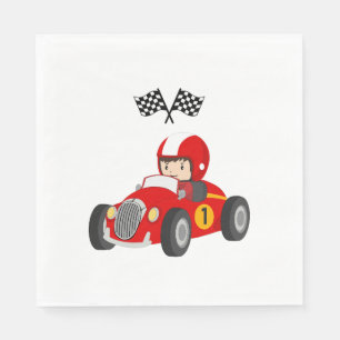 Racing Car 1st Birthday Napkins
