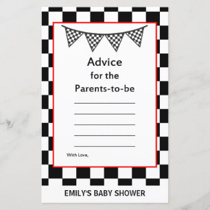 Racing Car Baby Shower Game PRINTED
