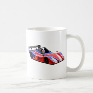 racing car coffee mug