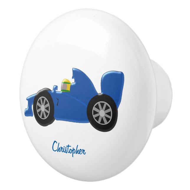 Racing Car Design Ceramic Knob (Right)