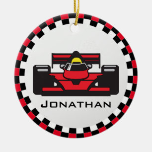 Racing Car Design Ceramic Ornament