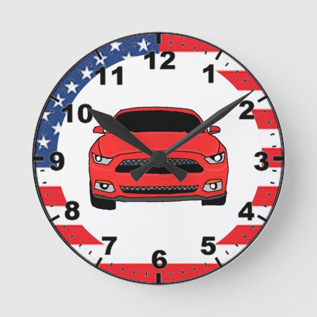 Racing car design wall clocks (Front)