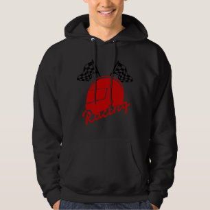 Racing Car Flag Funny Racer Race Lover Driver Gift Hoodie