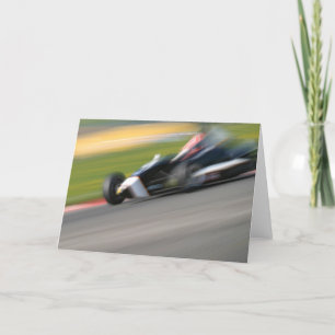 Racing Car Greeting Card