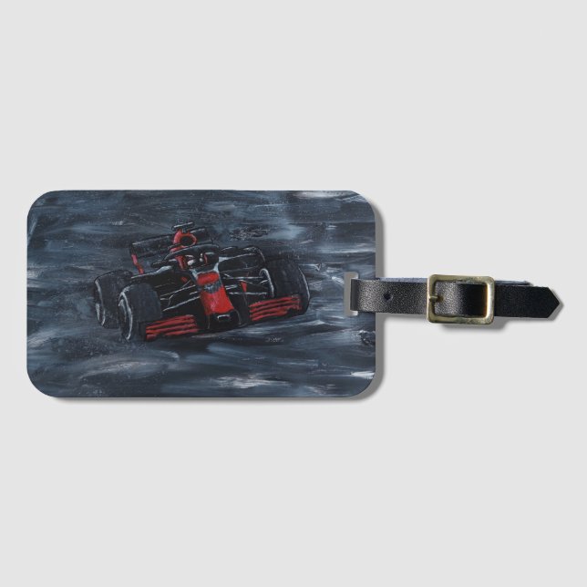 Racing car Luggage Tag (Front Horizontal)