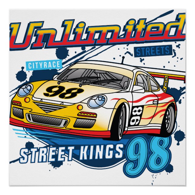 Racing Car _ Motor 1 Poster (Front)