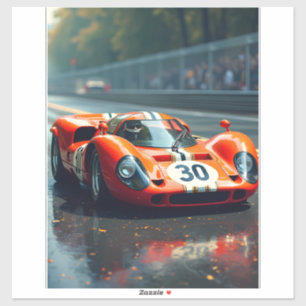 Racing car number 69 in beautiful colours