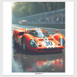 Racing car number 69 in beautiful colours