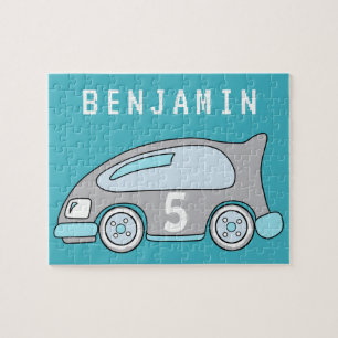 Racing Car Personalizable Kids Puzzle