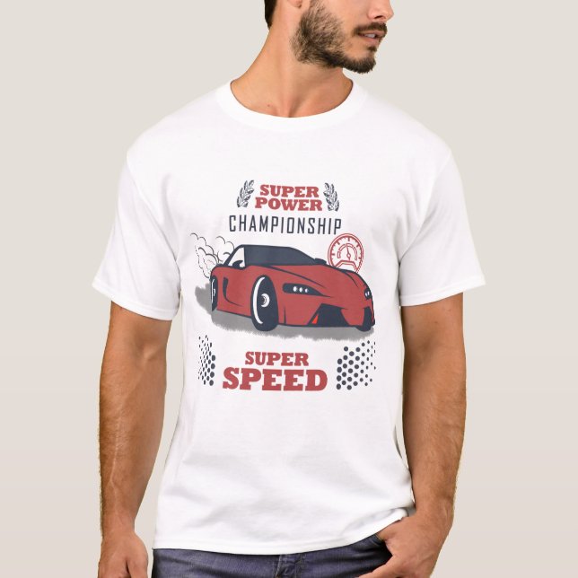 Racing Car Red T-Shirt (Front)