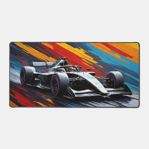 Racing Car Speedy for Motorsport Desk Mat