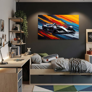 Racing Car Speedy for Motorsport Poster