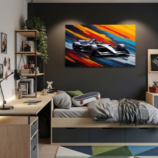 Racing Car Speedy for Motorsport Poster